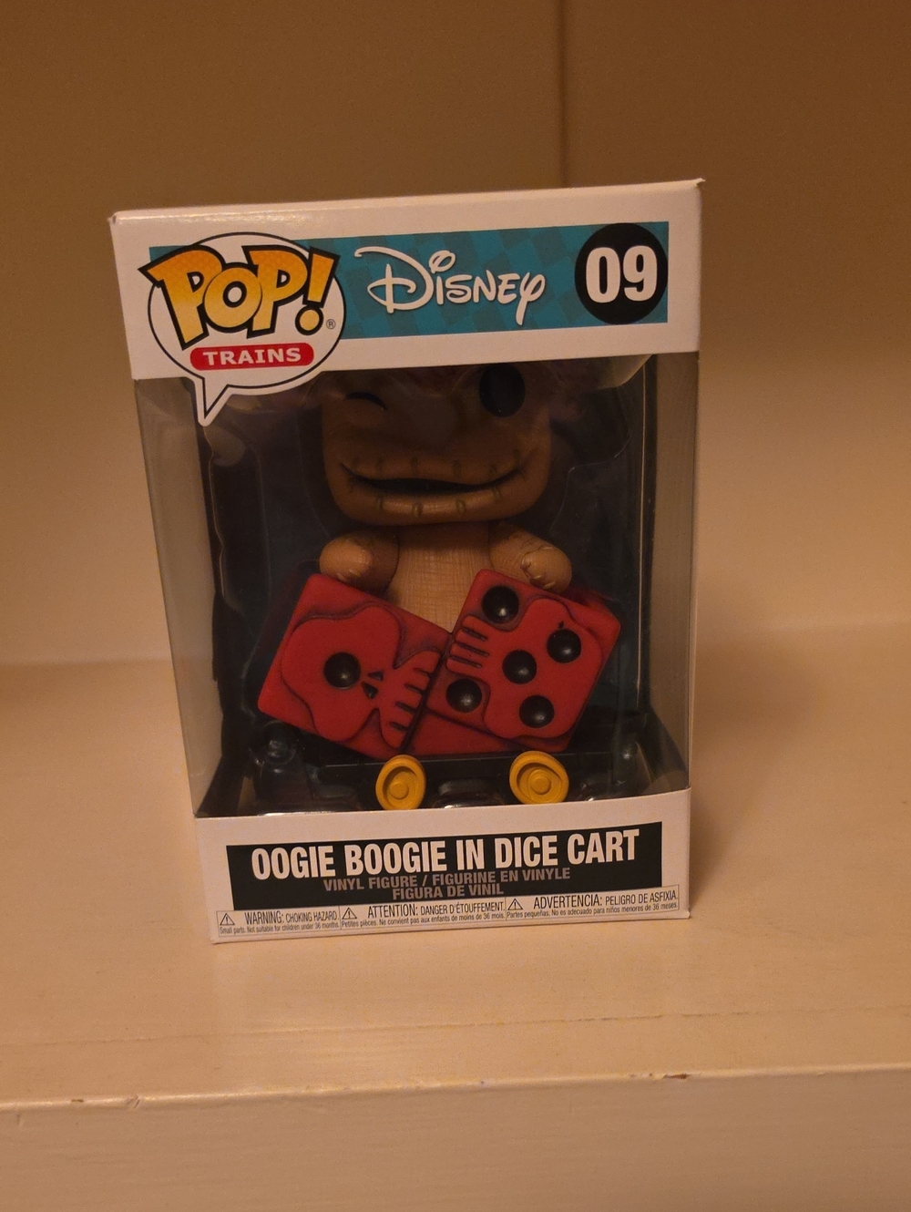Funko Oogie Boogie in Dice Cart - Red Dice with Yellow Wheels